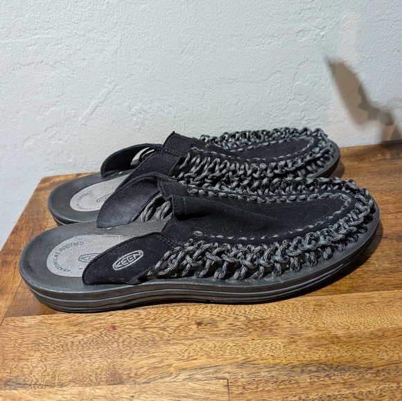 Keen Other - Keen Uneek II Slide Sandals for Men Black And Gray Size 13‎